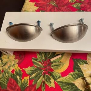 Silver Cup Drawer Pulls